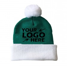Cuff Pom Pom Knit Beanie